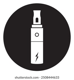 Diseño de logotipo de icono de Vector de herramienta de fumar Vape