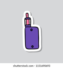 vape sticker doodle icon