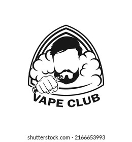 Vape Store Logo Design Template Stock Vector (Royalty Free) 2166653993 ...