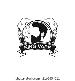 Vape store logo design template