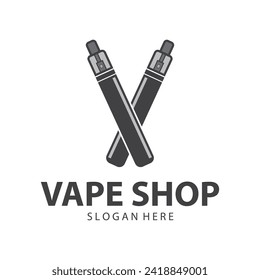 Vape Store logo Design vector graphic