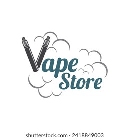 Logo del almacén Vape Diseño vectorial gráfico