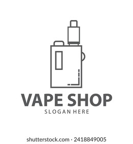 Vape Store logo Design vector graphic