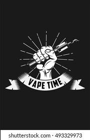 Vape Time Poster 3 Black