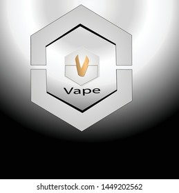 Vape Or V Letter Logo Vector Beautiful Color Concept




