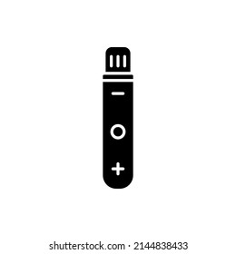 Vape, vaporizer, electric cigarette flat icon isolated on white background. Vector illustration