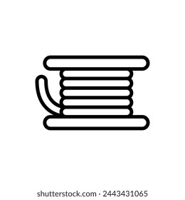 Vape Wire Outline Icon Vector Illustration