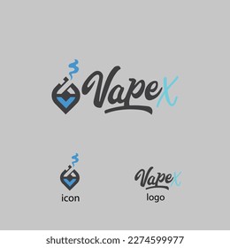 vapex minimal logo design with unique icon