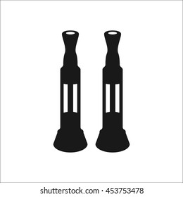 Vaping atomizer sign simple icon on background