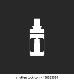 Vaping atomizer sign simple icon on background