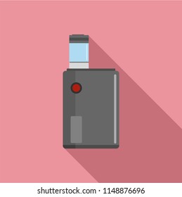 Vaping box icon. Flat illustration of vaping box vector icon for web design