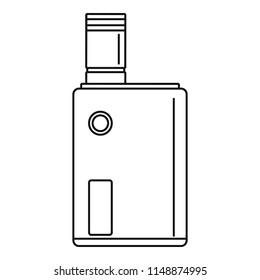 Vaping box icon. Outline vaping box vector icon for web design isolated on white background