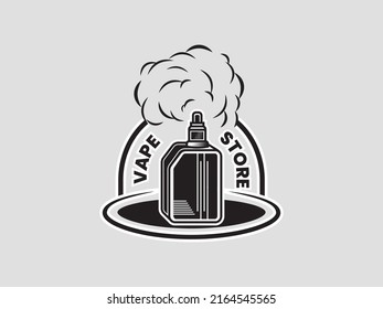 Vaping cigarette logo, Vape shop logo