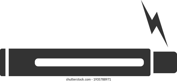 Vaping device icon. Illustration style is a flat iconic symbol. Simple Vaping device vector illustration.