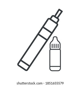 Vaping icon vector design templates isolated on white background