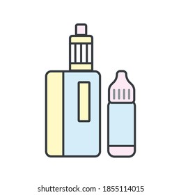 Vaping icon vector design templates isolated on white background