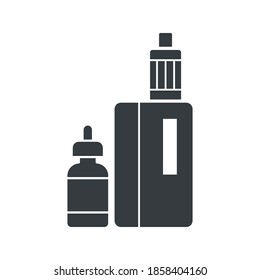 Vaping icon vector design templates isolated on white background