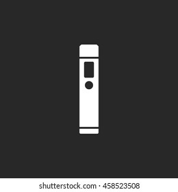 vaping kit mechanical mod sign simple icon on background