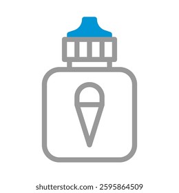 Vaping Liquid Bottle Icon in Modern Style