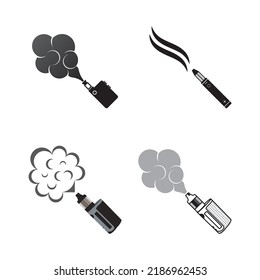 Vaping logo.vector illustration template design