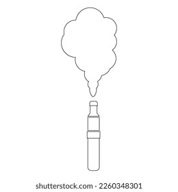 Vaping logo.vector illustration template design