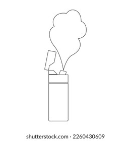 Vaping logo.vector illustration template design