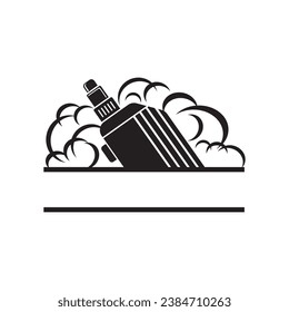 Vaping logo.vector illustration template design
