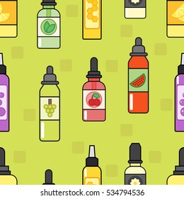 Vaping seamless pattern vector.