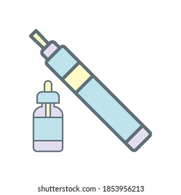 Vaping vector design icon templates isolated on white background