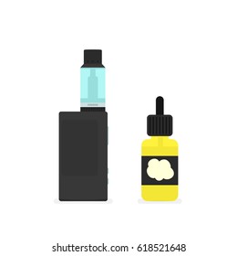 vapor box mod. Isolated Vector Illustration