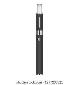 Vapor electric cigarette icon. Realistic illustration of vapor electric cigarette vector icon for web design