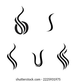 vapor smoking logo template set 