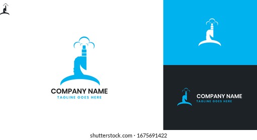 Vapor Store Logo - All elements on this template are editable with vector software