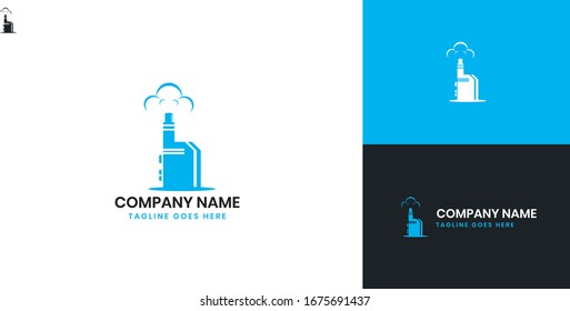 Vapor Store Logo - All elements on this template are editable with vector software