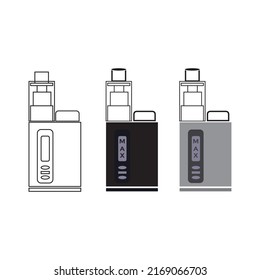 Vapor vaporizer logo template vector illustration