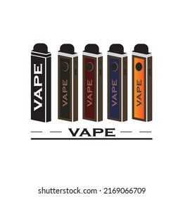 Vapor vaporizer logo template vector illustration