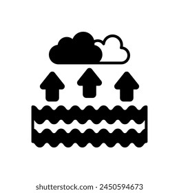 Vaporization  icon in vector. Logotype
