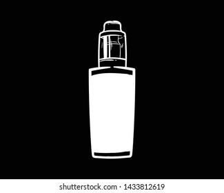 vaporizer doodle vapor drawing hand drawing flat black