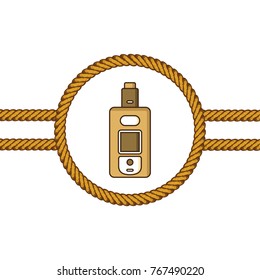 vaporizer electric cigarette lasso rope vector art