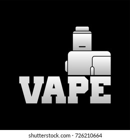 vaporizer electric cigarette vapor mod - vape life vector