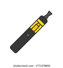 Vaporizer electric cigarette vector icon symbol isolated on white background