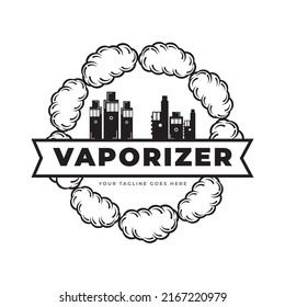 vaporizer logo icon vector template.