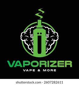 A vaporizer logo vector design