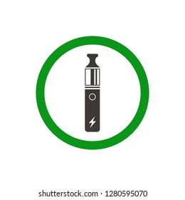 Vaporizer Sign Icon Logo Template