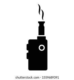 Vaporizer vector icon on white background. Modern electronic Cigartter Smoking devices  Vector Icon Design