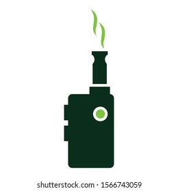 Vaporizer vector icon on white background. Modern electronic Cigartter Smoking devices  Vector Icon Design