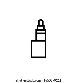 Vaporizer vector icon in outline, linear style isolated on white background