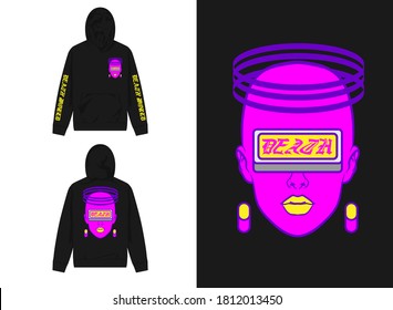 Vaporwave Graphic Design for Hoodie
Illustration Death World
