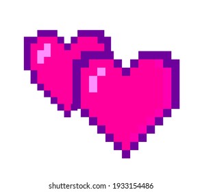 Vaporwave Lofi Pixel Art Illustration Heart Stock Vector (Royalty Free ...