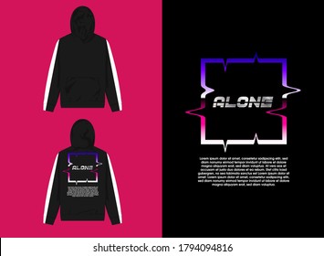 Vaporwave Streetwear Graphic Design
Alone Design
